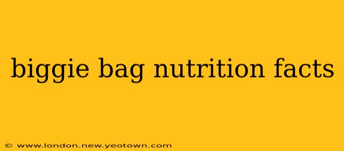 biggie bag nutrition facts