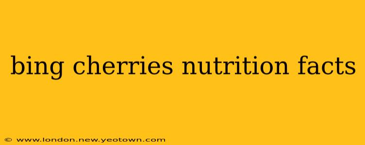 bing cherries nutrition facts