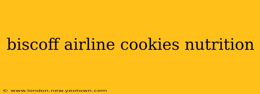 biscoff airline cookies nutrition