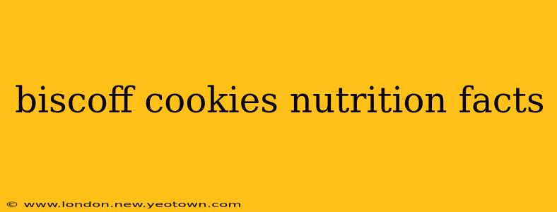 biscoff cookies nutrition facts
