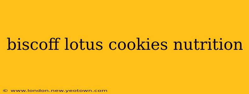biscoff lotus cookies nutrition