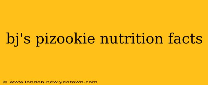 bj's pizookie nutrition facts