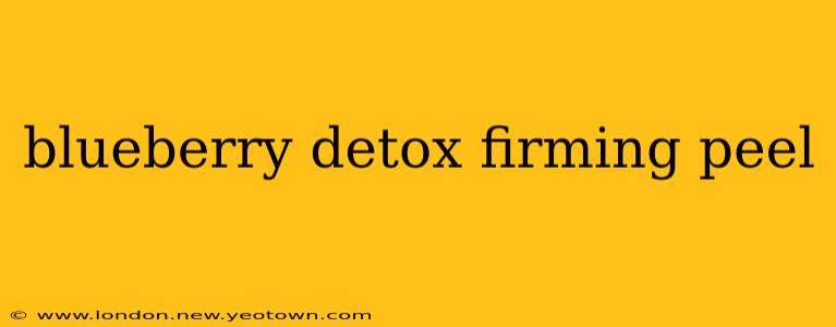 blueberry detox firming peel