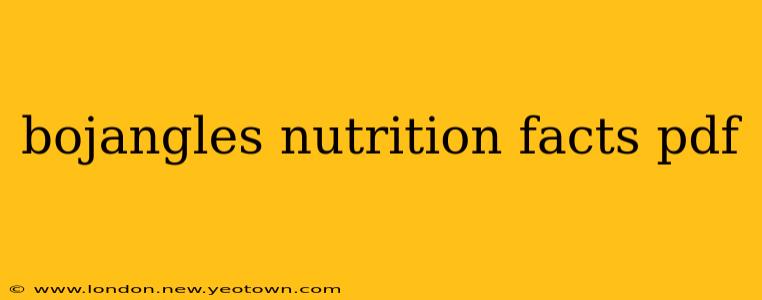 bojangles nutrition facts pdf