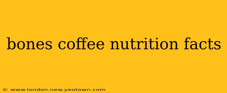bones coffee nutrition facts