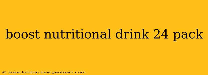 boost nutritional drink 24 pack