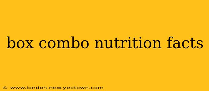 box combo nutrition facts