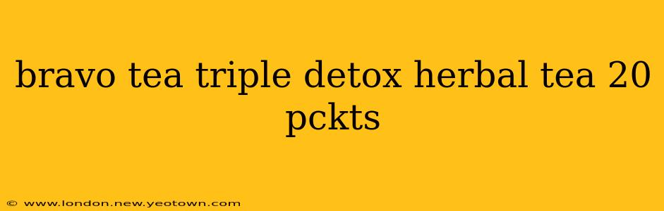 bravo tea triple detox herbal tea 20 pckts