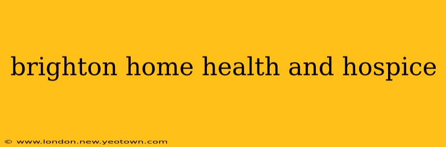 brighton home health and hospice