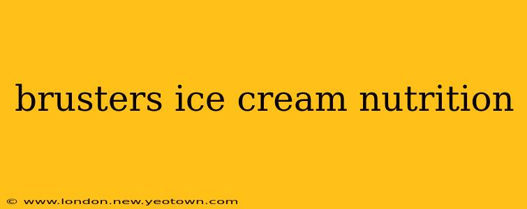 brusters ice cream nutrition