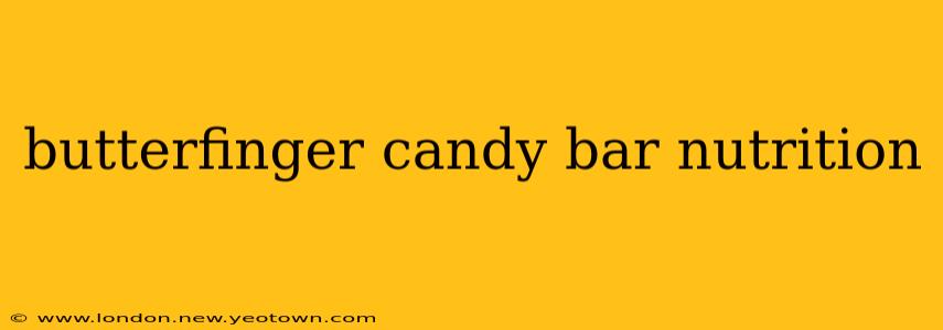 butterfinger candy bar nutrition