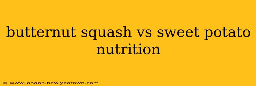 butternut squash vs sweet potato nutrition