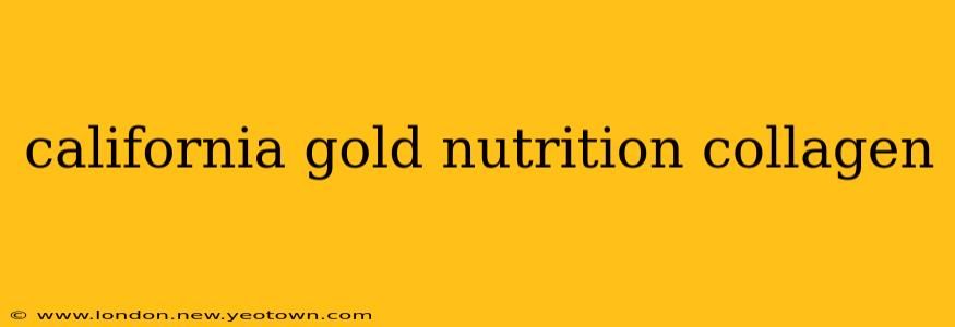 california gold nutrition collagen