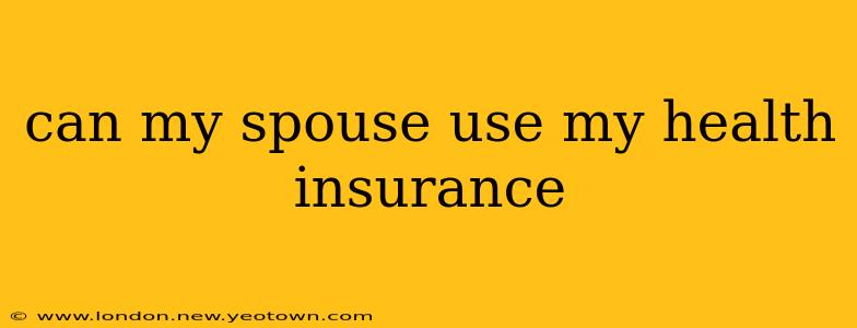 can my spouse use my health insurance