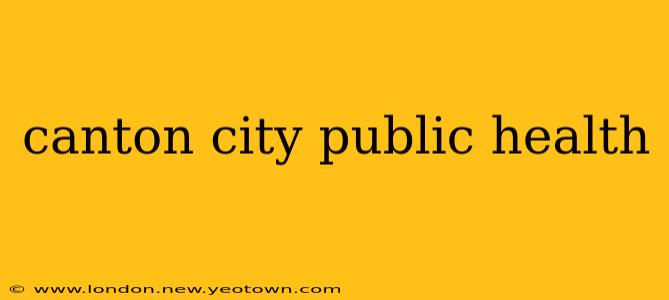 canton city public health