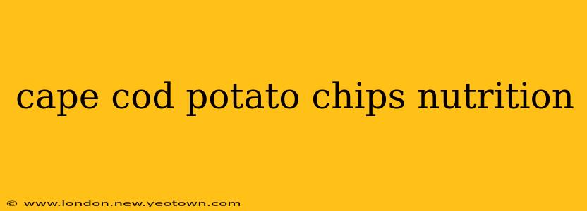 cape cod potato chips nutrition