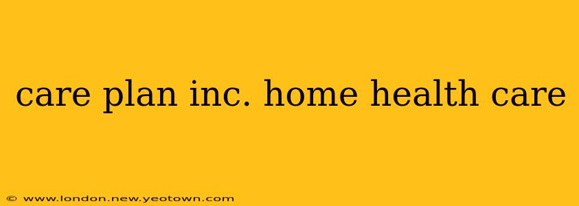 care plan inc. home health care