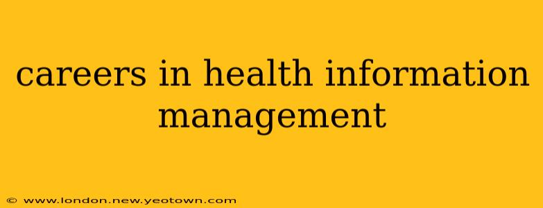 careers in health information management
