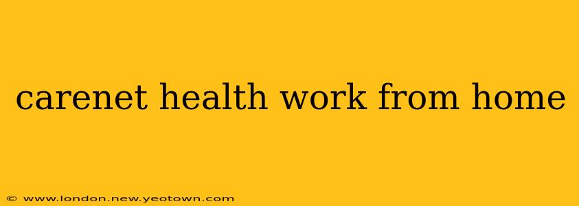carenet health work from home