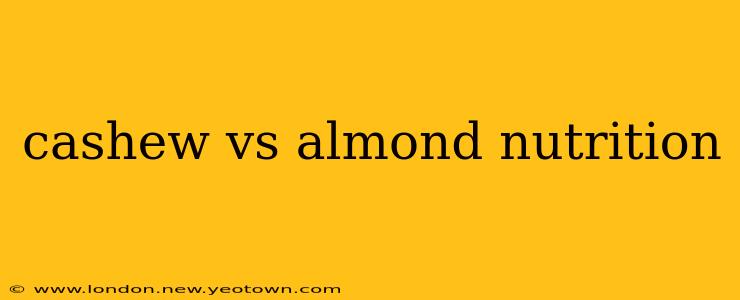 cashew vs almond nutrition