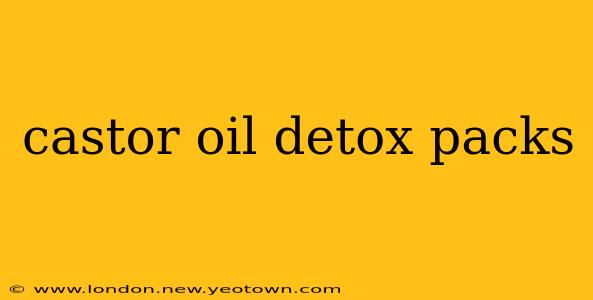 castor oil detox packs