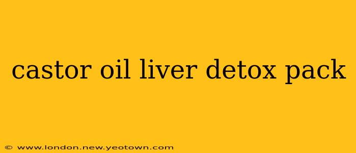 castor oil liver detox pack