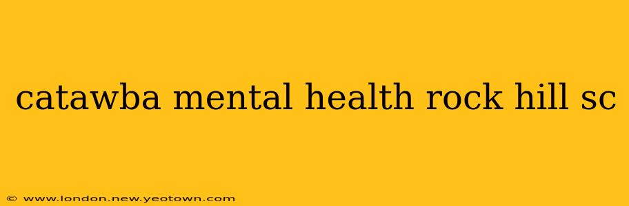 catawba mental health rock hill sc