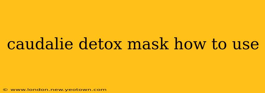 caudalie detox mask how to use