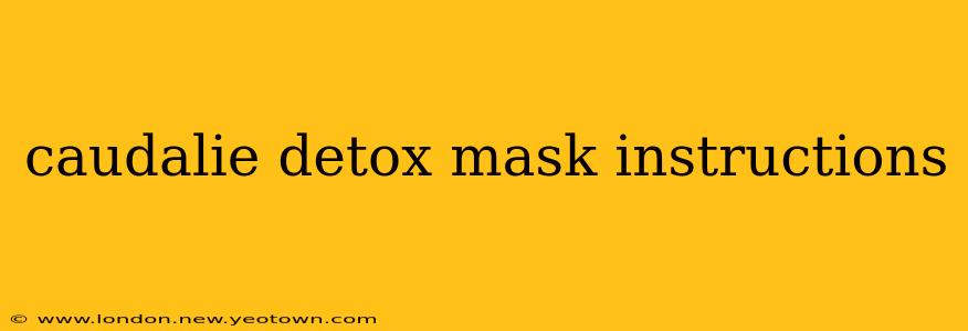 caudalie detox mask instructions