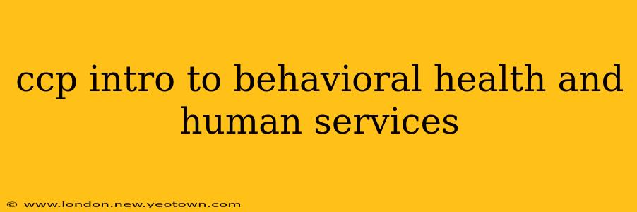 ccp intro to behavioral health and human services