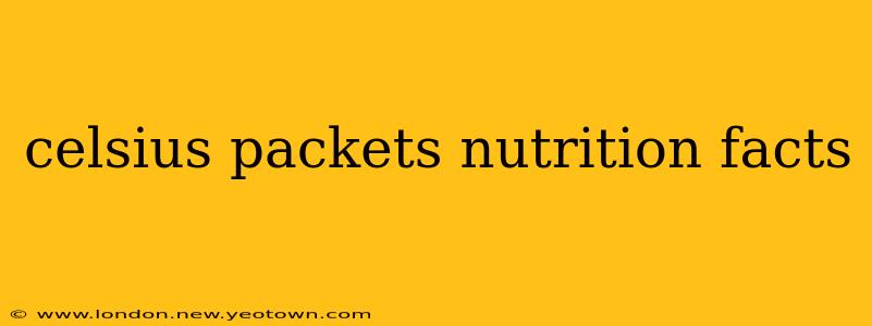 celsius packets nutrition facts
