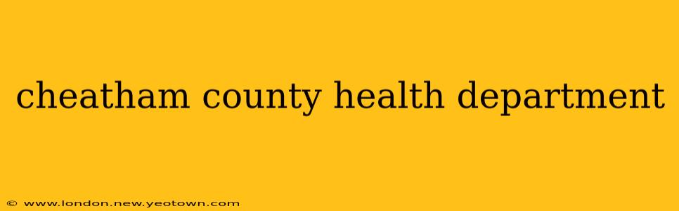 cheatham county health department