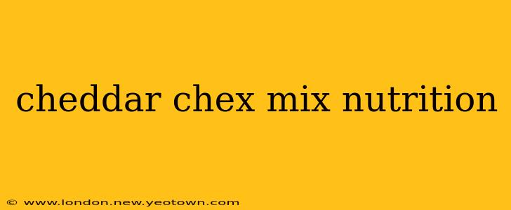 cheddar chex mix nutrition