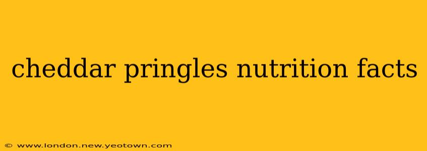 cheddar pringles nutrition facts