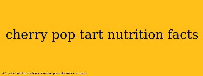 cherry pop tart nutrition facts