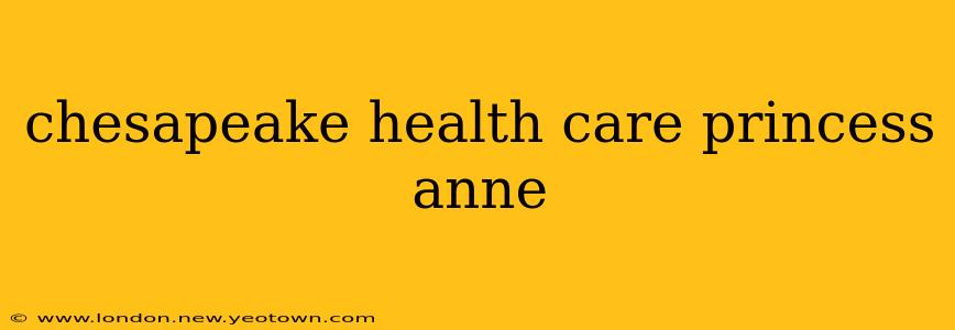 chesapeake health care princess anne