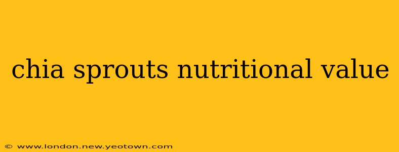 chia sprouts nutritional value