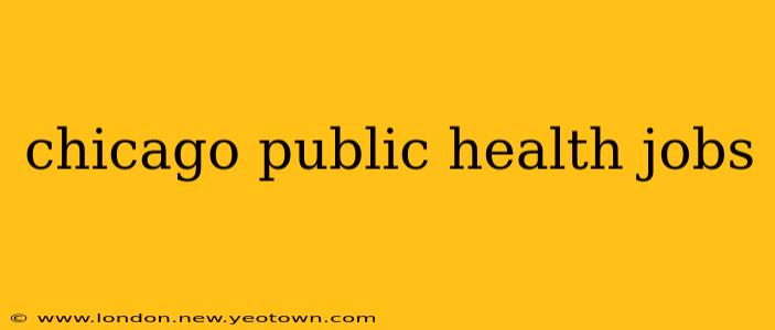 chicago public health jobs