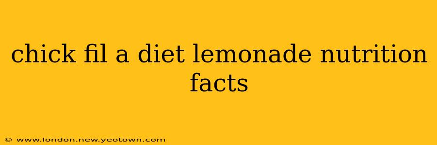 chick fil a diet lemonade nutrition facts
