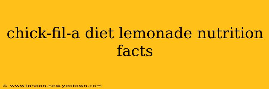 chick-fil-a diet lemonade nutrition facts