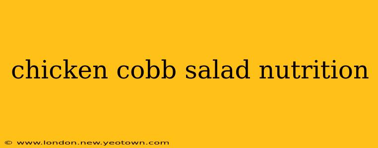 chicken cobb salad nutrition
