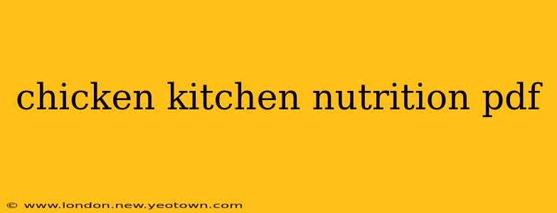 chicken kitchen nutrition pdf