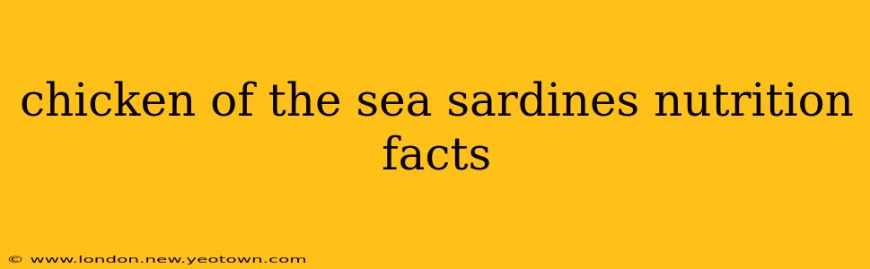 chicken of the sea sardines nutrition facts