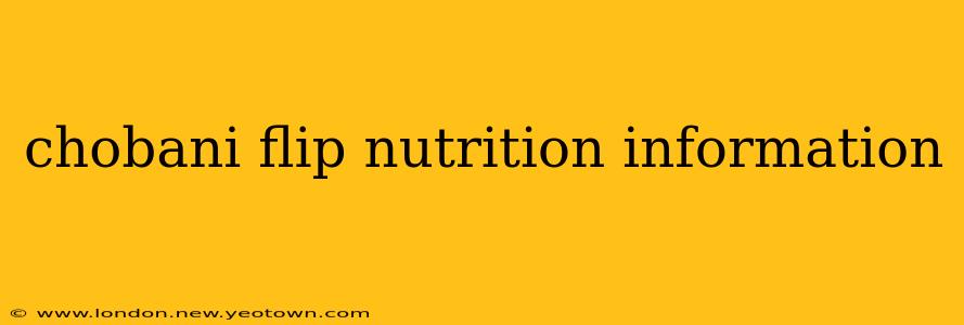 chobani flip nutrition information