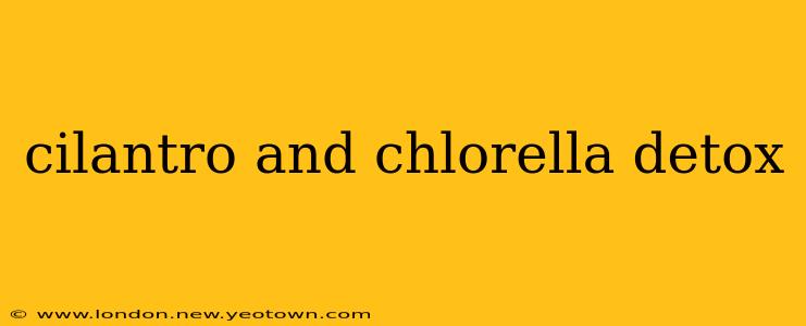 cilantro and chlorella detox
