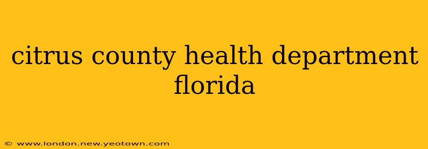 citrus county health department florida