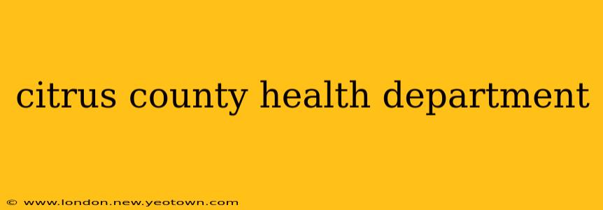 citrus county health department