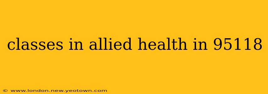 classes in allied health in 95118