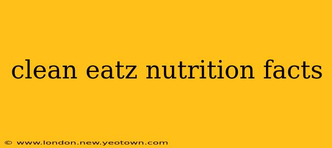 clean eatz nutrition facts