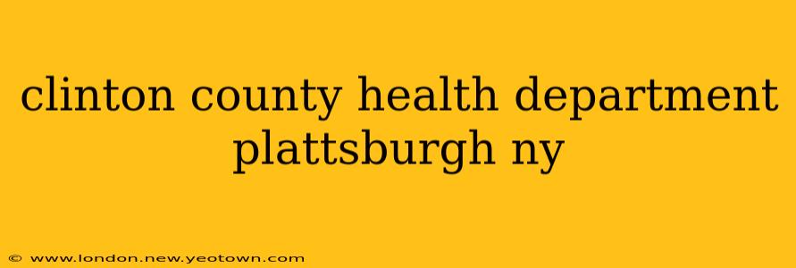 clinton county health department plattsburgh ny